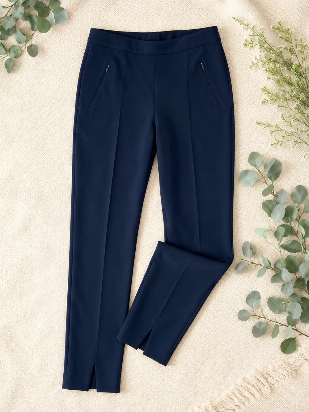 Banana Republic BR Standard Navy Tailored Trousers |Minimalist Career Core |